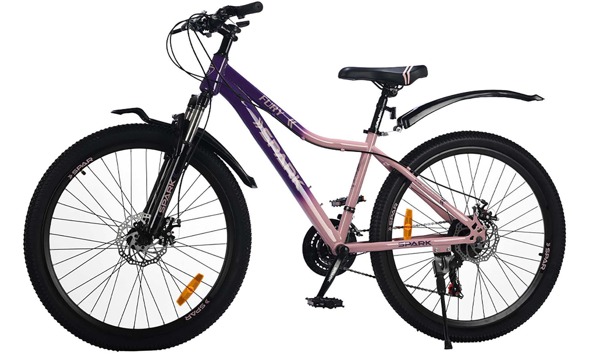 Велосипед SPARK FURY 26", размер S, рама 15", год 2026, фиолетовый с розовым 2 Велосипед SPARK FURY 26", размер S, рама 15", год 2026, фиолетовый с розовым 2