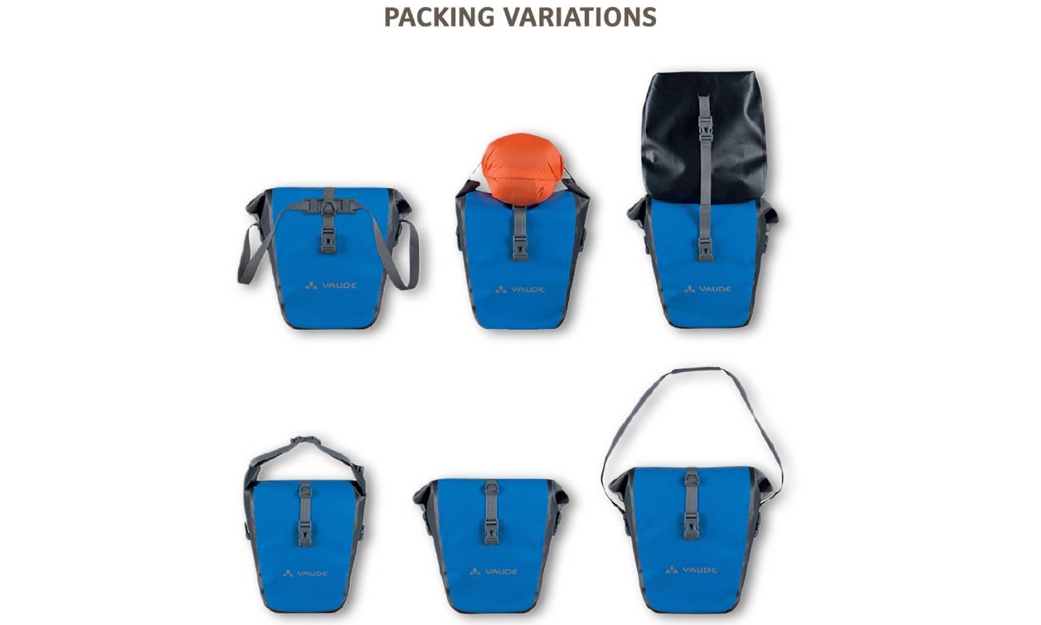 Велосипедка на багажник VAUDE Aqua Back Single black 4 Велосипедка на багажник VAUDE Aqua Back Single black 4