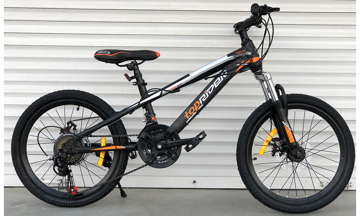 Фотография Велосипед TopRider PEAK TF611 20" 2020 Черно-оранжевый