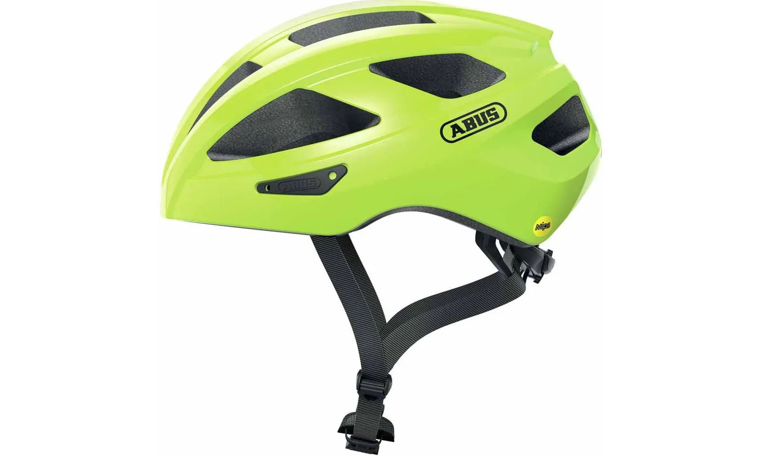 Велошлем спортивный ABUS MACATOR MIPS Neon Yellow, размер S (51 55 см), неоновый желтый 