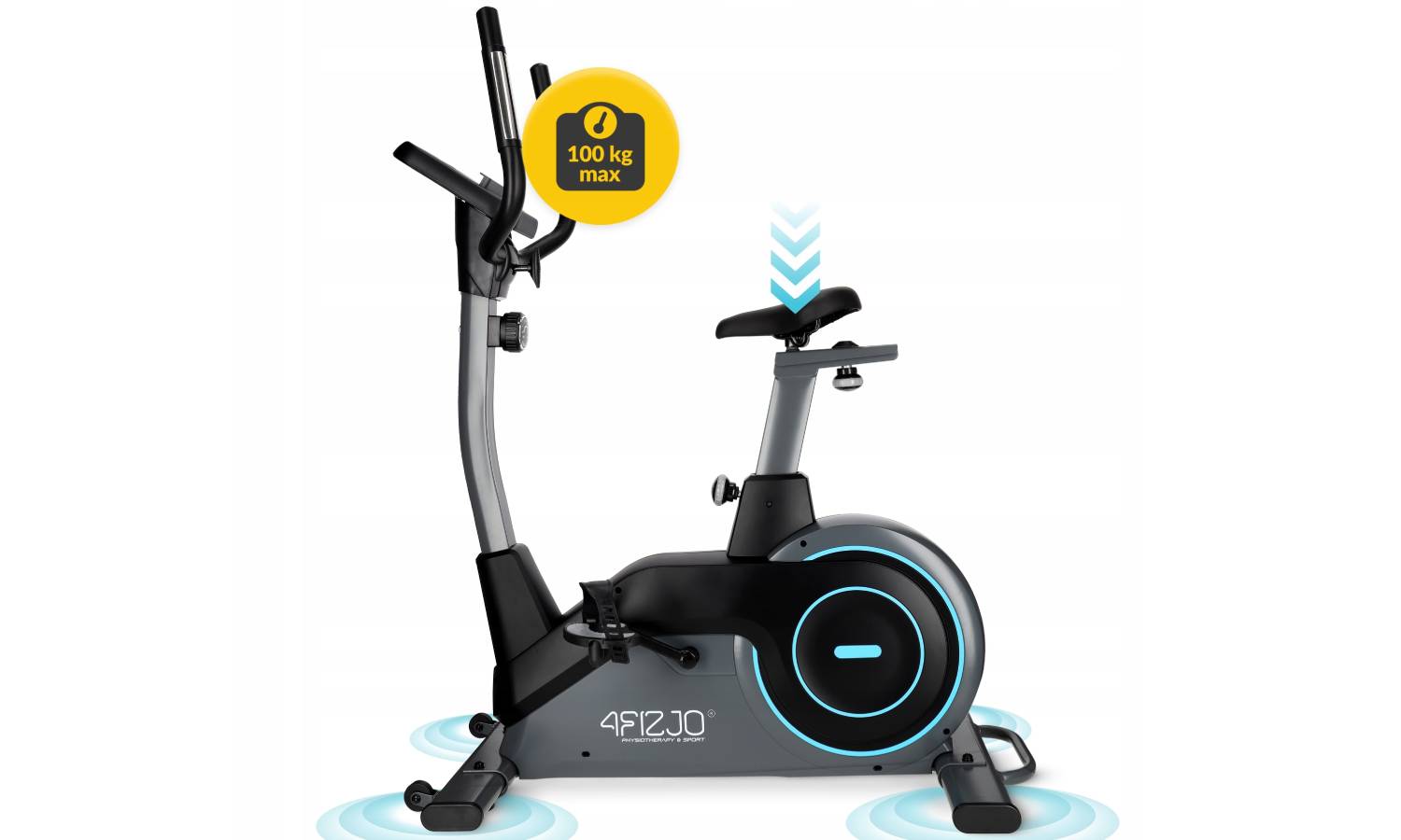 Велотренажер магнитный 4FIZJO Pro+ Black/Blue 4 Велотренажер магнитный 4FIZJO Pro+ Black/Blue 4