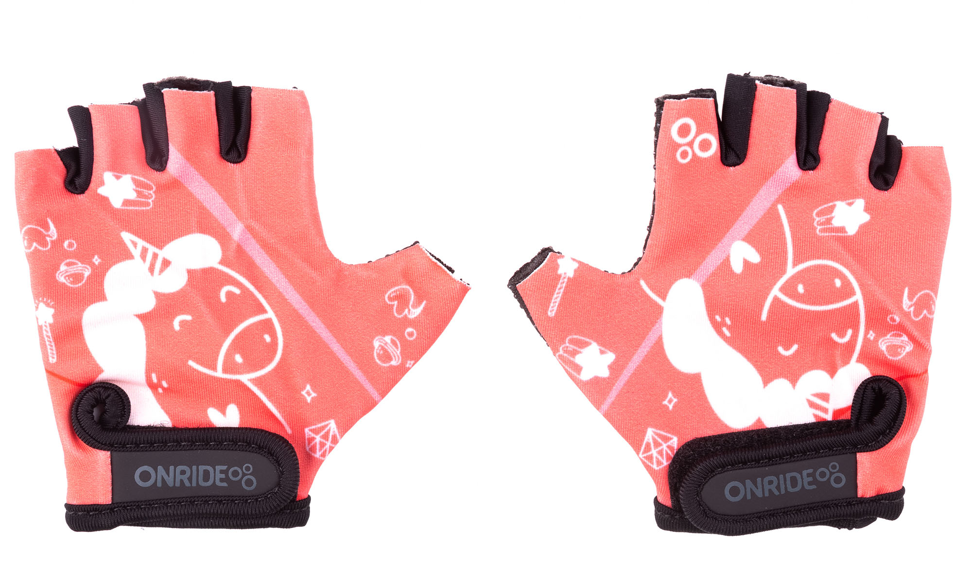Перчатки детские ONRIDE Gem Единорожка, цвет коралловый, размер 8Y Перчатки детские ONRIDE Gem Единорожка, цвет коралловый, размер 8Y