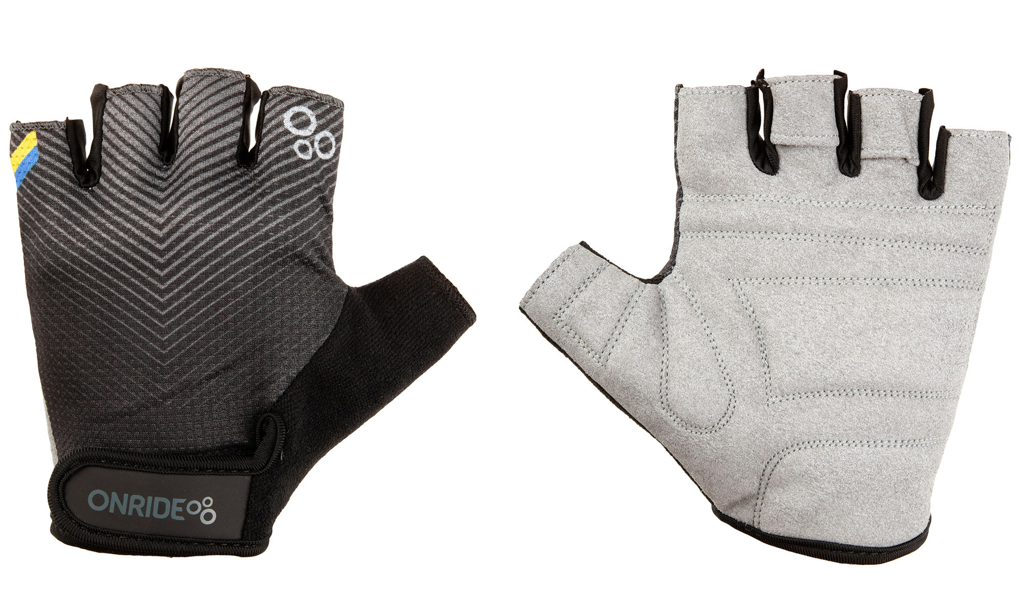 Перчатки ONRIDE TID 20 полоски цвет серый/черный, размер XXL Перчатки ONRIDE TID 20 полоски цвет серый/черный, размер XXL
