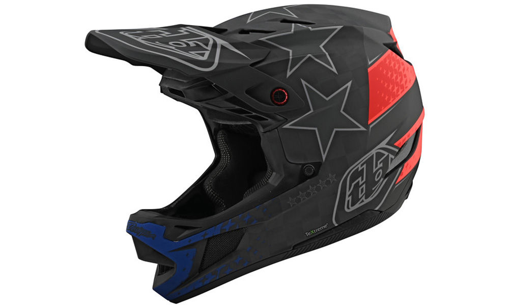 Фотография Вело шлем фулфейс TLD D4 Carbon Freedom 2.0 размер L (58-59 см), Черно-красный