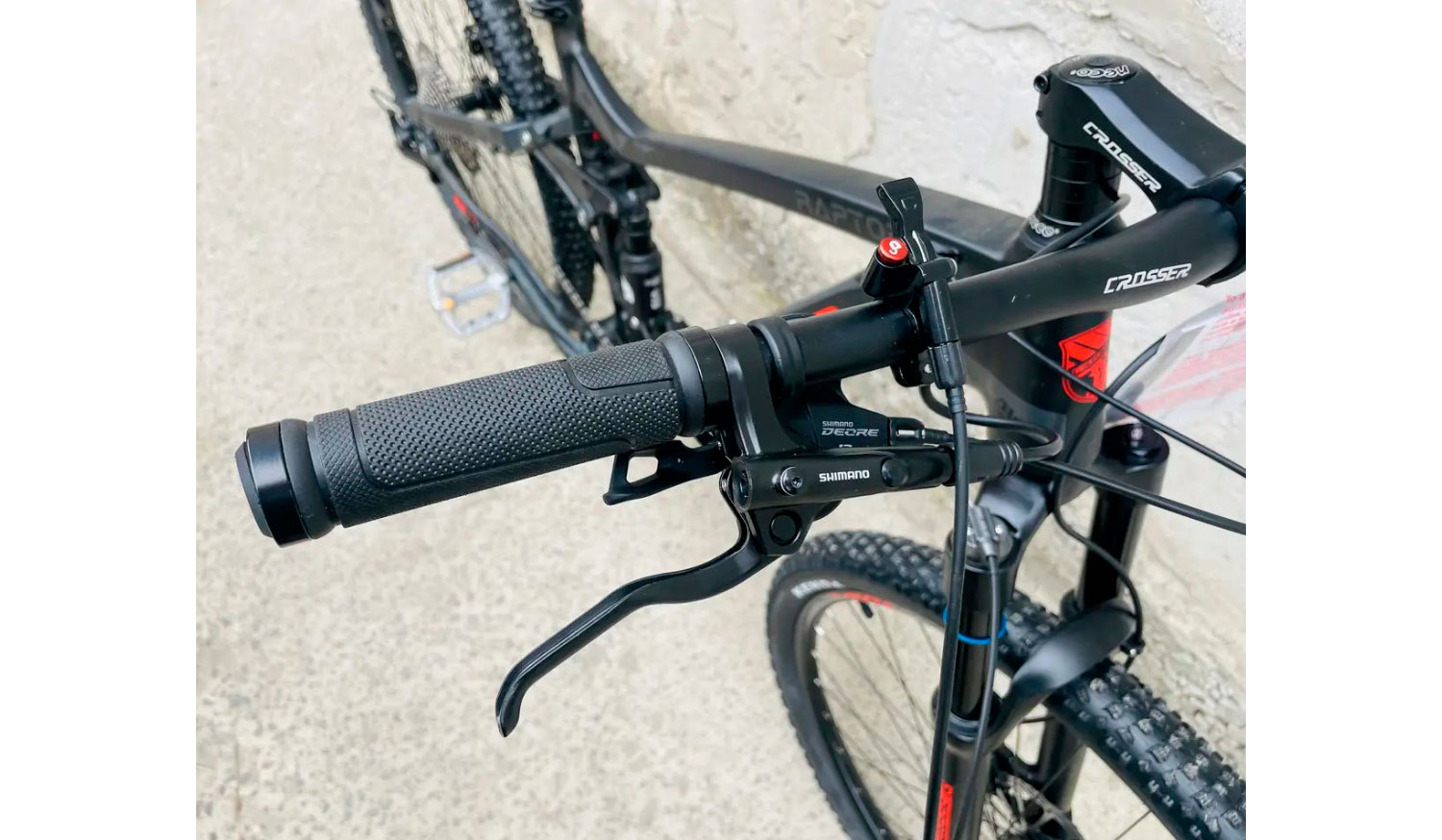 Велосипед Crosser Raptor 1х12 29" розмір М рама 17 2021 Чорно-червоний 3