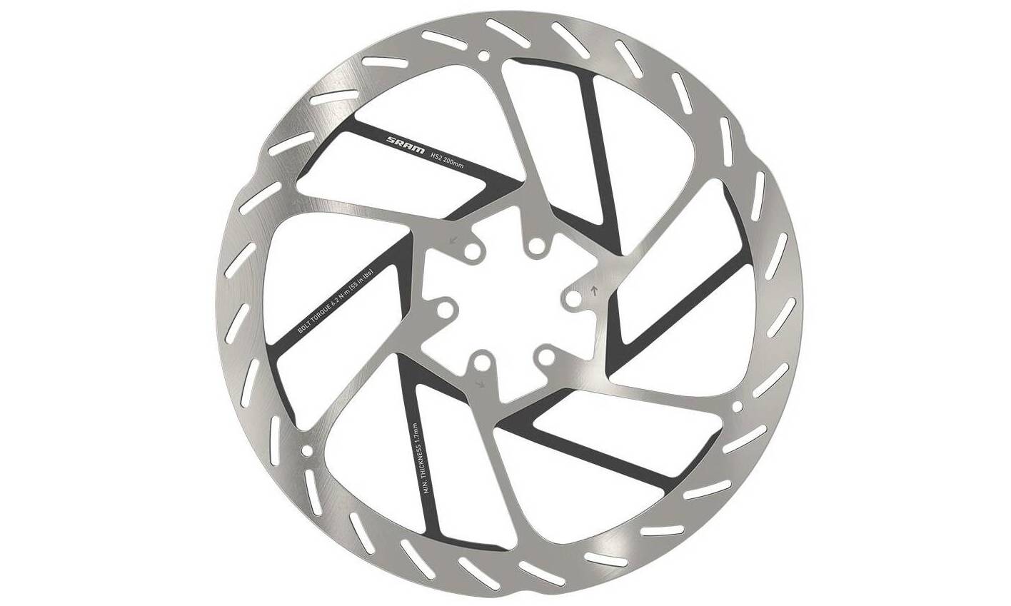 Ротор тормозной Sram HS2, диаметр 200мм, в комплекте 6 болтов 