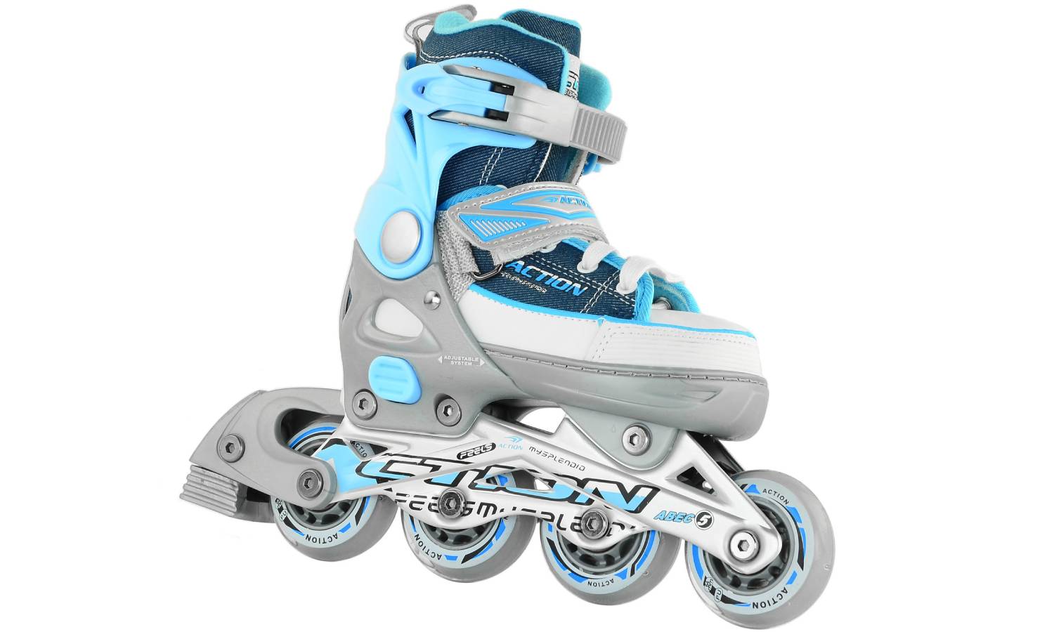 Роликовые коньки Action KIRE размер 37-40 Blue 2