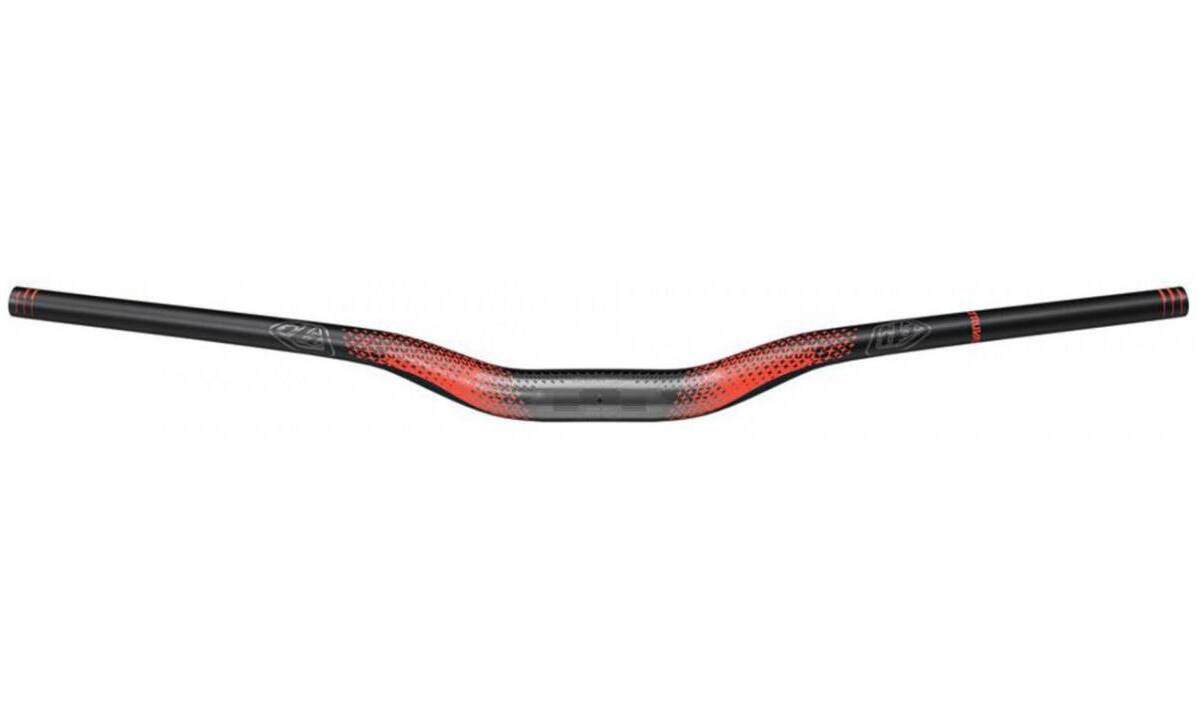 Руль Truvativ Descendant CoLab Troy Lee Designs, диаметр 35 мм, ширина 800 мм, подъём 25 мм, черный/красный