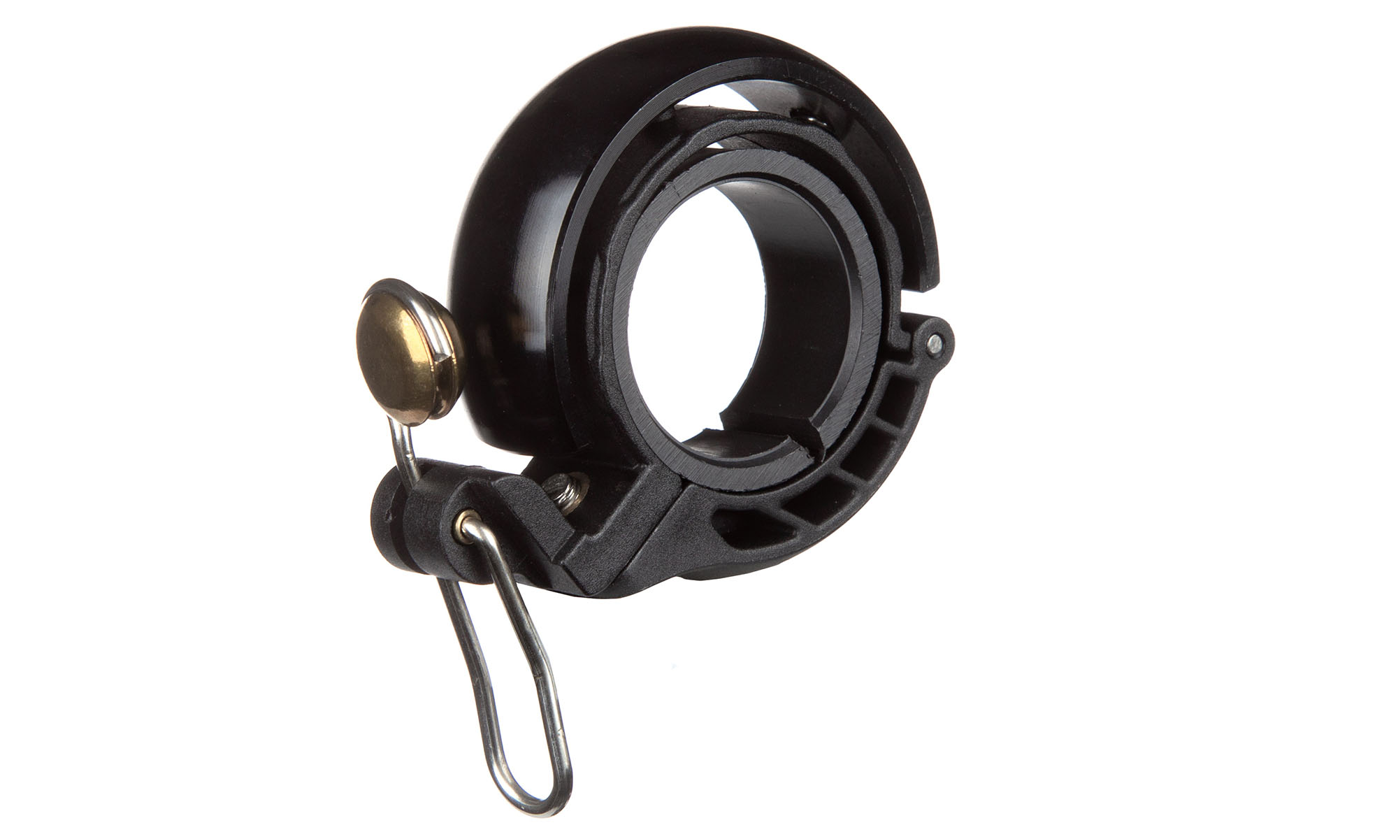 Звонок ONRIDE Hoop медный, Ø руля 22-32 мм, черный Звонок ONRIDE Hoop медный, Ø руля 22-32 мм, черный