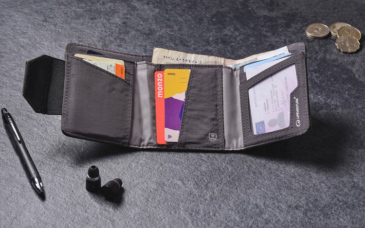 Фотография Кошелек Lifeventure Recycled RFID Wallet olive 2