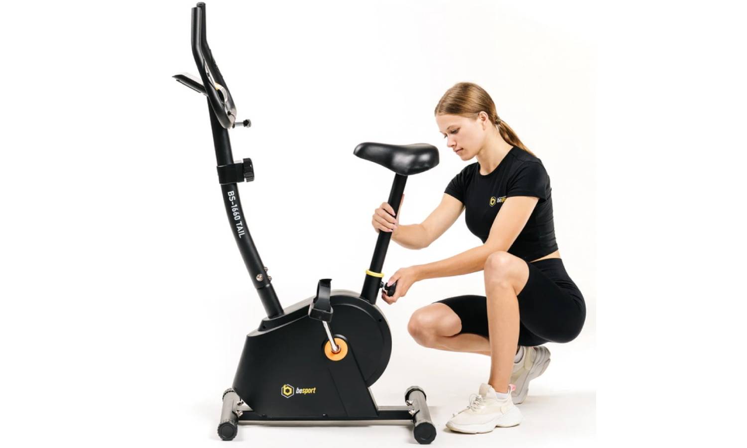 Велотренажер Besport BS-1660 TAIL магнітний чорно-жовтий 8