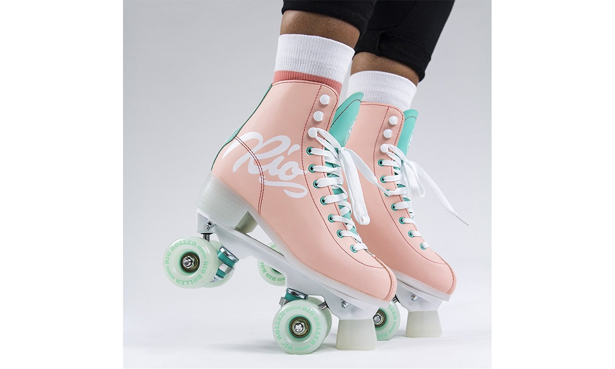 Ролики Rio Roller Script, размер 39,5, Розово-зеленый 2 Ролики Rio Roller Script, размер 39,5, Розово-зеленый 2