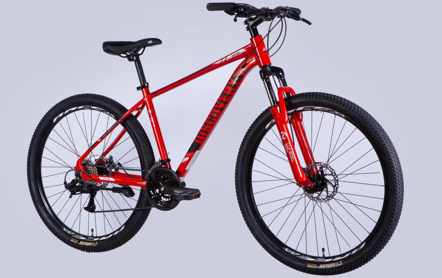Велосипед Discovery BASTION DD 27,5" розмір М рама 17" 2025 червоний 6