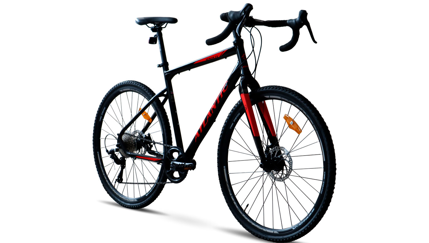Фотография Велосипед Atlantic Xenon FX 28" размер XL 2023 Черно-красный 3