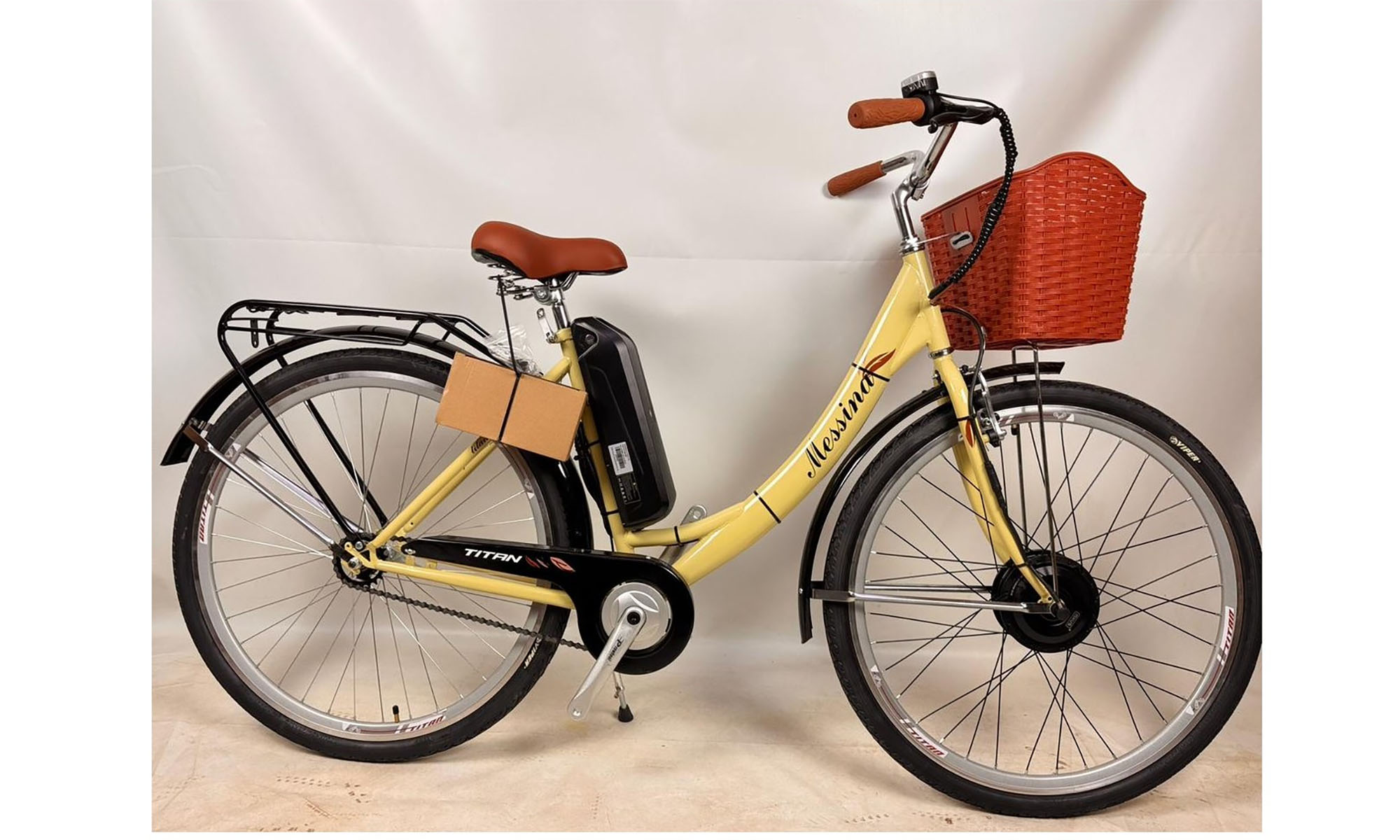 Фотографія Електровелосипед Titan Messina 28" розмір M, рама 18", 2025, Кремовий 500W 48V10Ah