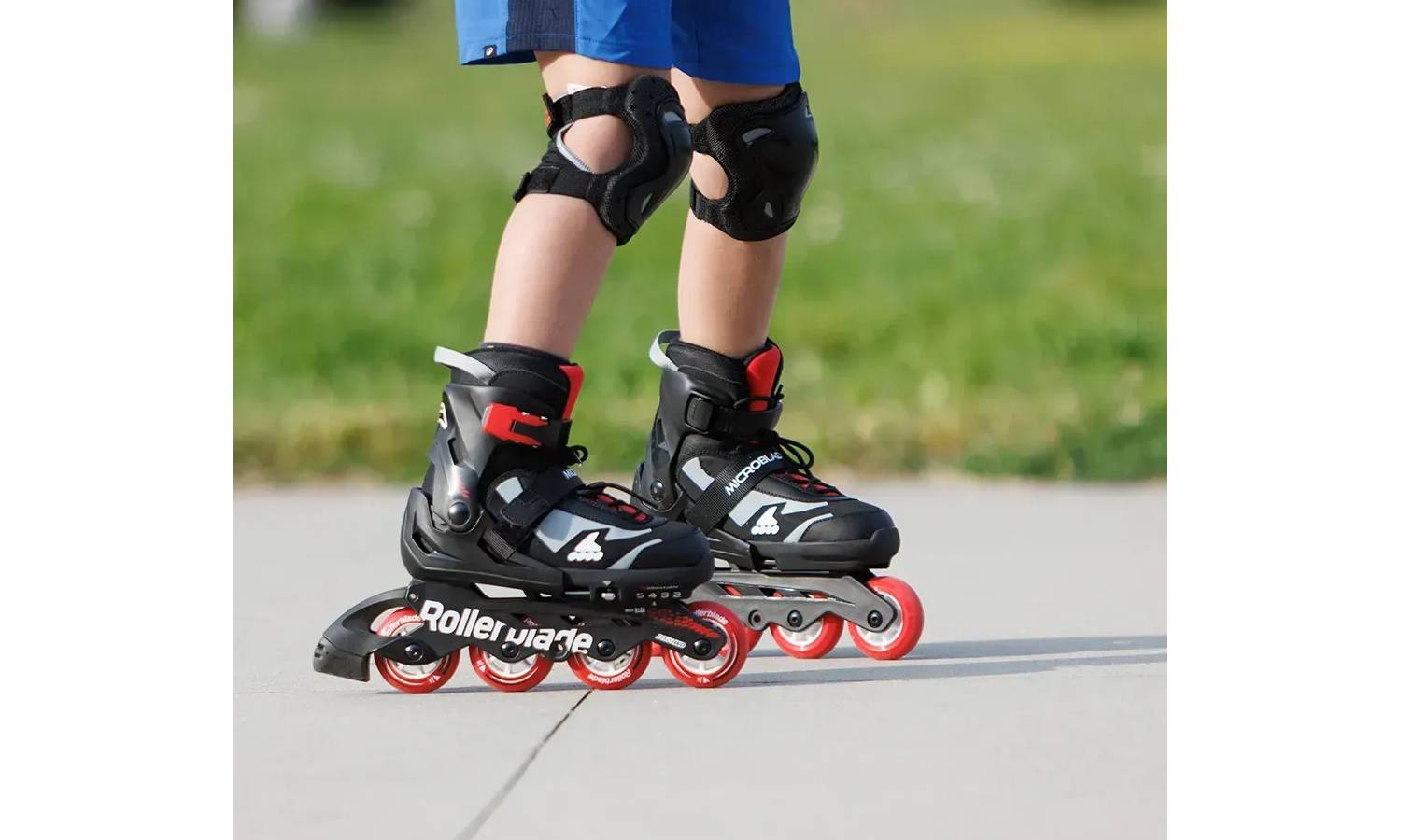 Ролики Rollerblade Microblade black-red 36.5-40 5
