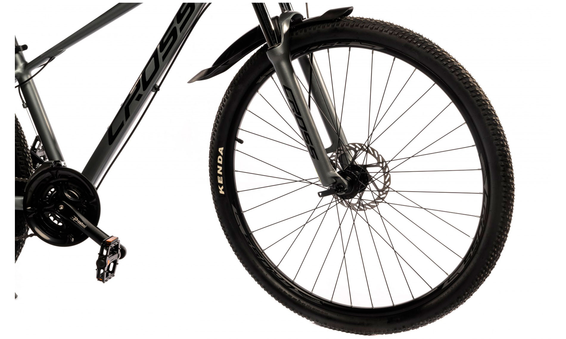 Фотографія Велосипед Cross Atlant 29" розмір S рама 15 2022 Сірий-Чорний 3