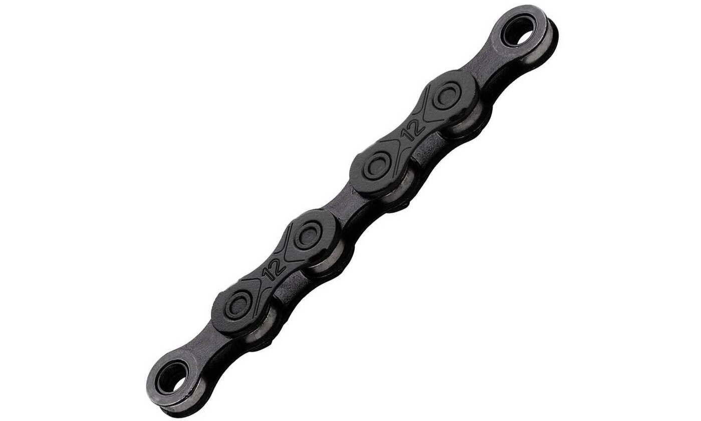 Цепь KMC X12 BlackTech, 12 скоростей, 126 звеньев + замок, черный 