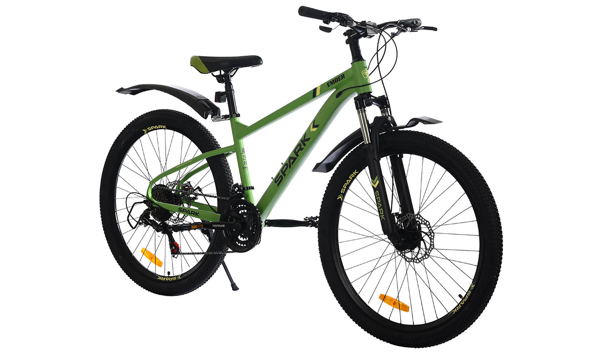 Велосипед SPARK EMBER 26", размер S, рама 15", год 2025, салатовый 3