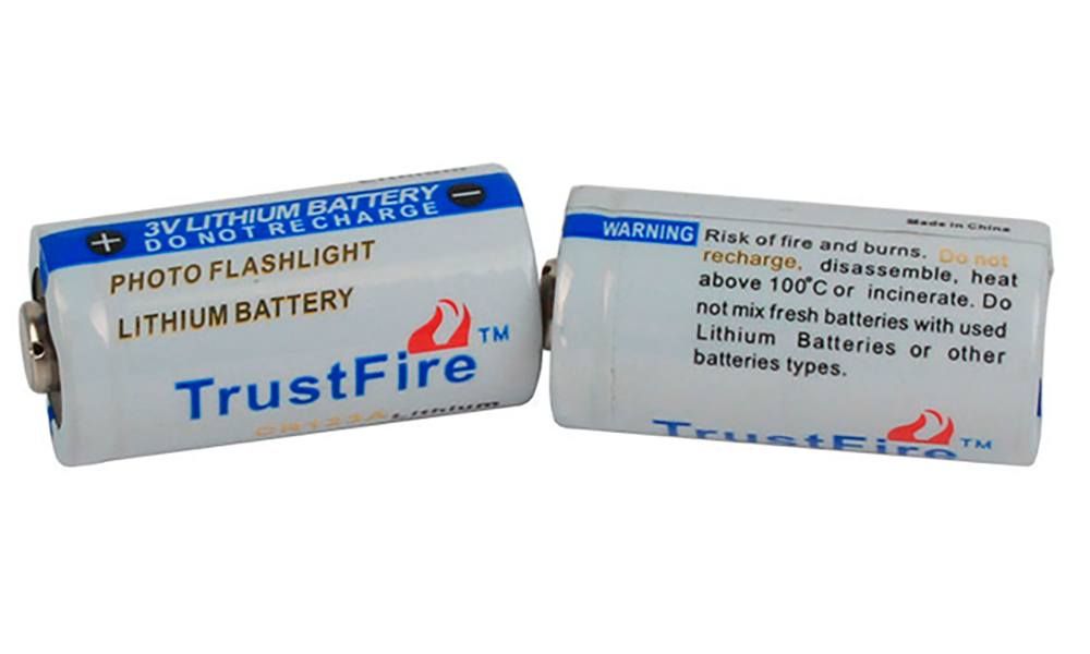 Фотографія Батарея живлення CR123 Trustfire