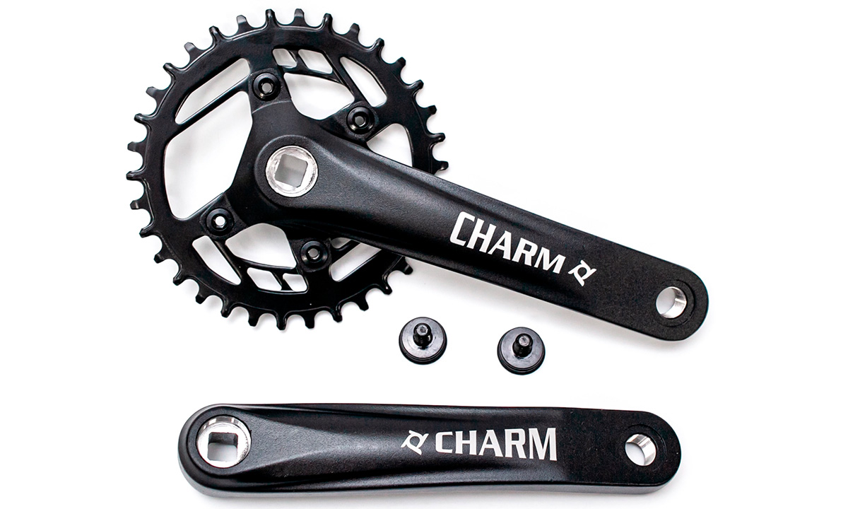 Шатуны PROWHEEL CHARM-34T, L175мм. під квадрат черный 