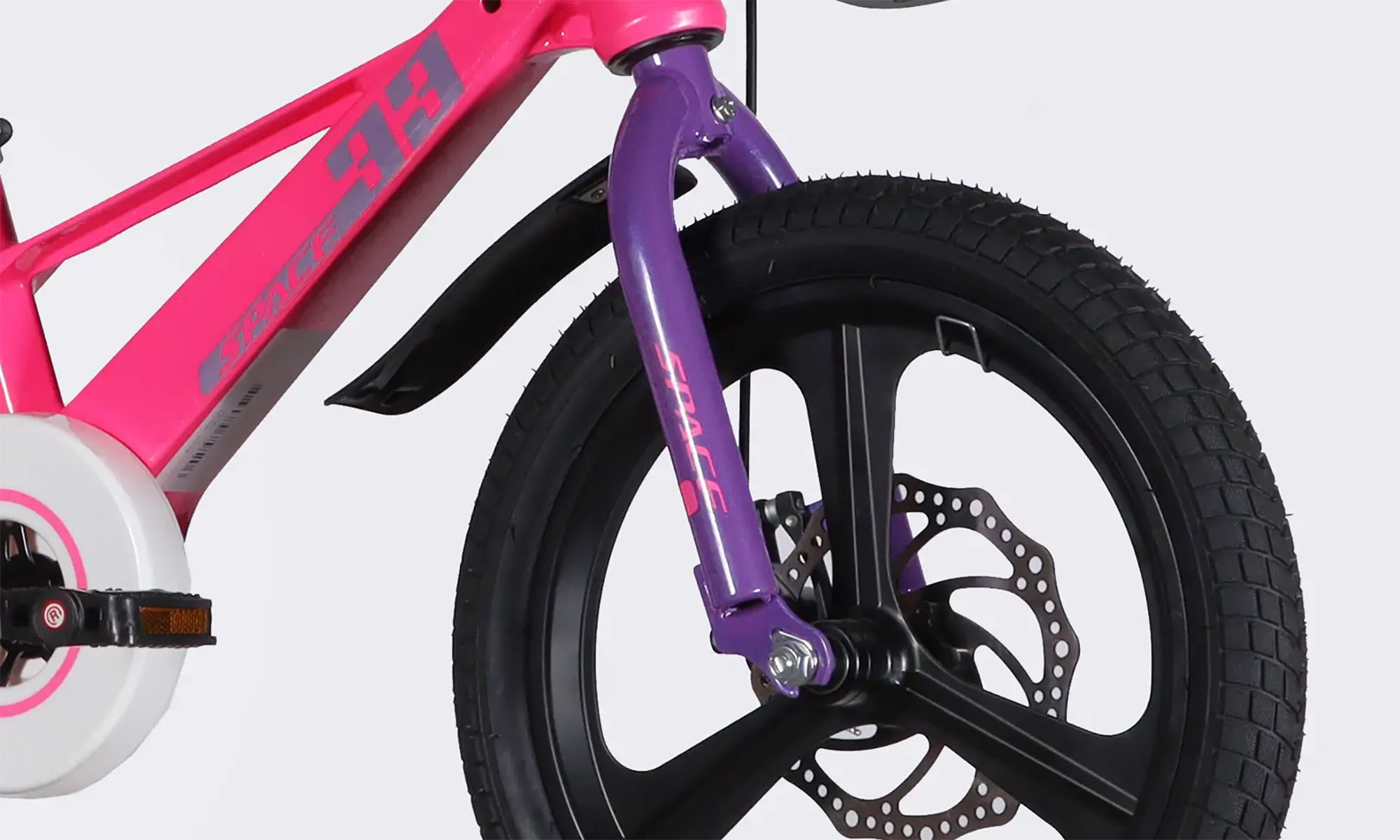 Велосипед SPACE KID ORION DD 16", размер XXS, рама-9", год 2026, розовый с фиолетовым 2