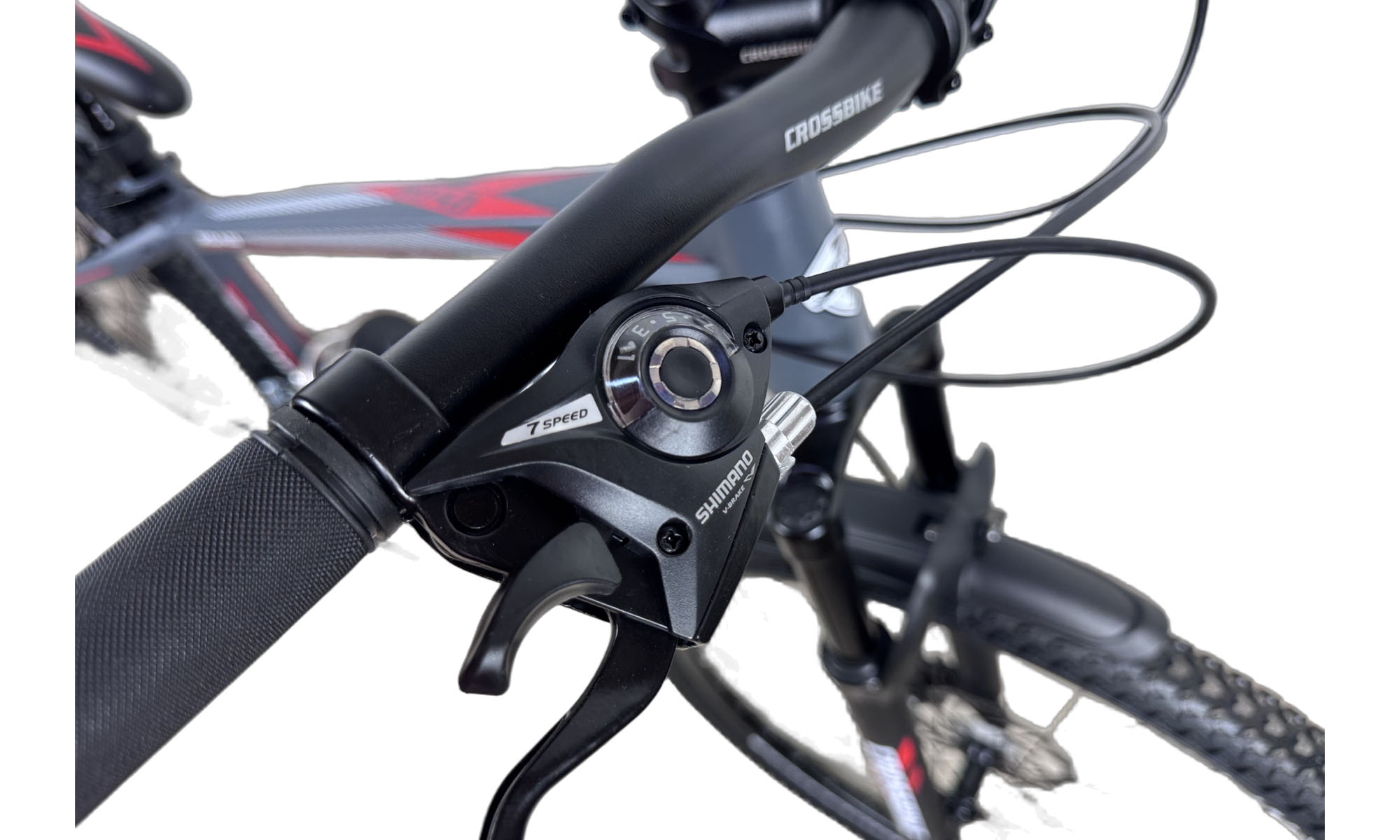 Велосипед CrossBike Imperia 27.5", размер S, рама 15", год 2026, Серый-Красный 3