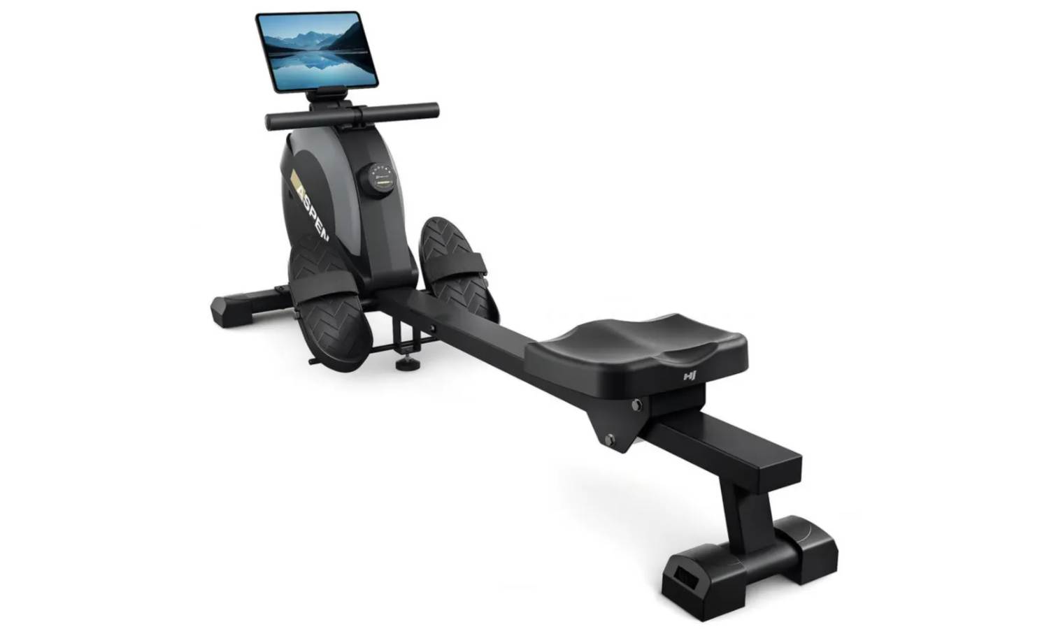 Гребный тренажер Hop-Sport HS-080R Aspen магнитный чорно-золотистый 