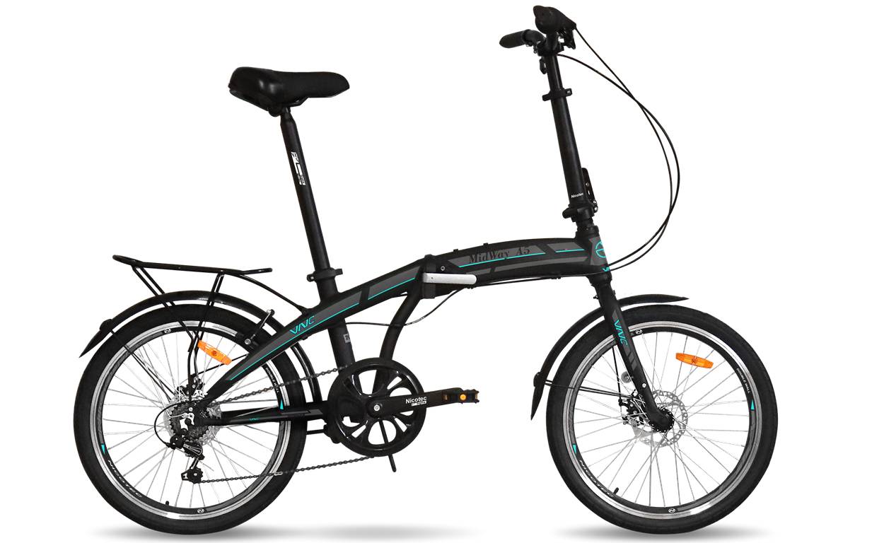 Фотография Велосипед складной VNC MidWay A5 20" Серо-синий