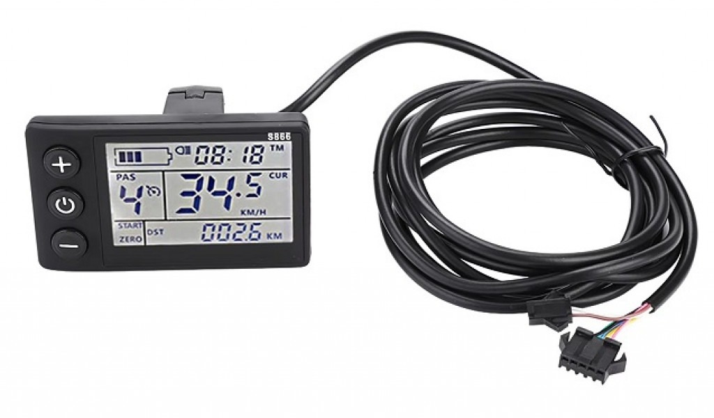 Дисплей та контролер S866-2 LCD 36V‑48V черный 4