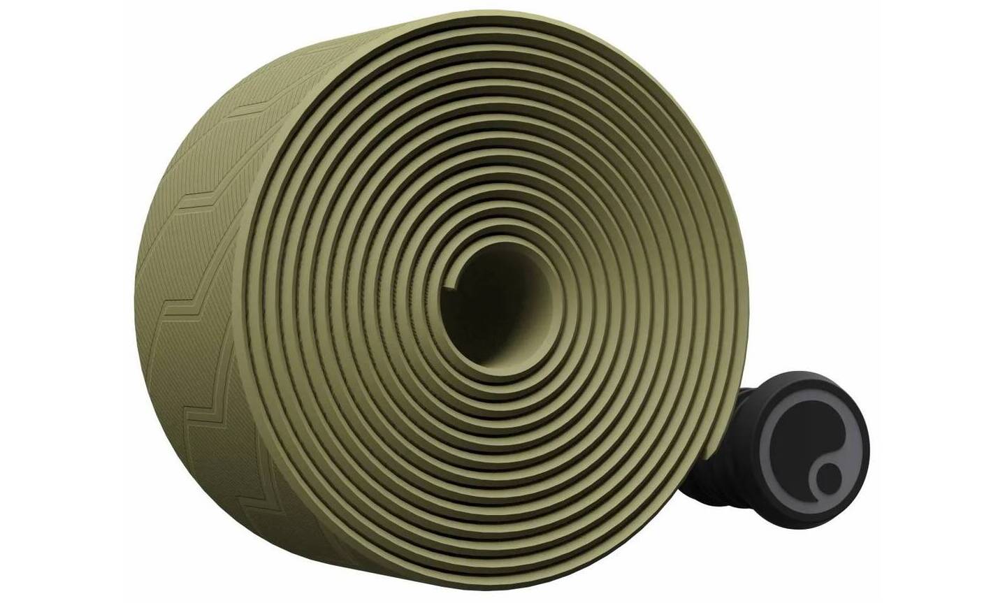 Обмотка руля Ergon BT Gravel, длина 2300 мм, ширина 30мм, заглушки в комплекте, зеленый 