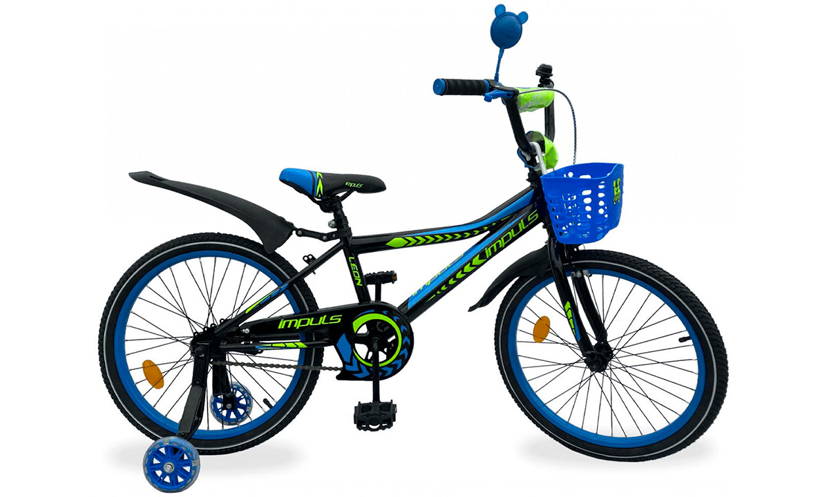 Фотографія Велосипед Impuls Kids 20" (2021) 2021 Чорно-салатовий