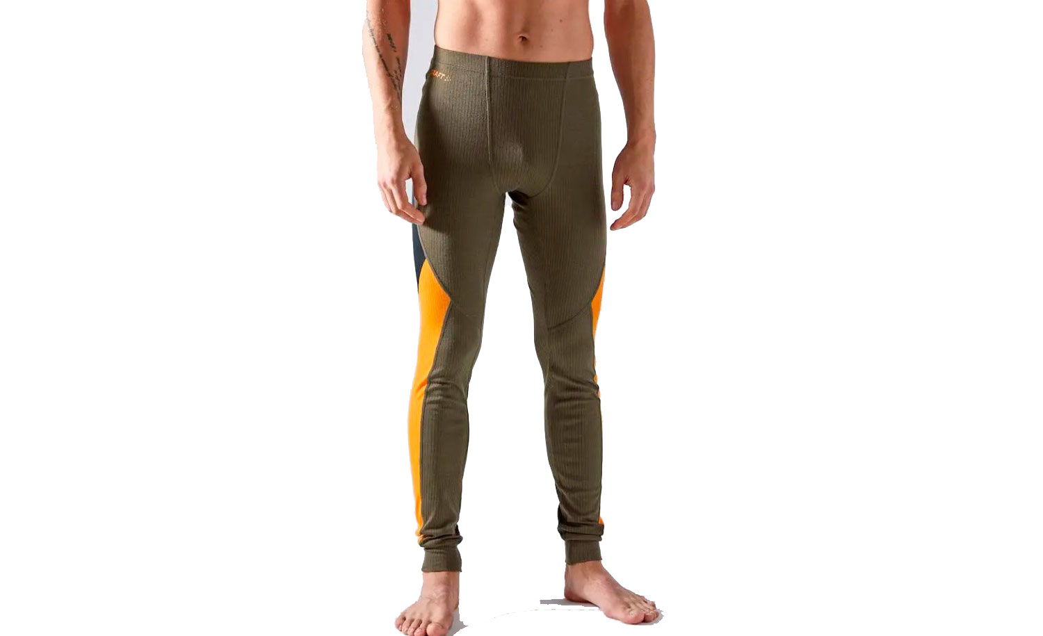 Фотография Термоштаны Craft BASELAYER BOTTOM мужской, размер S, сезон AW 22, DARK OLIVE 3