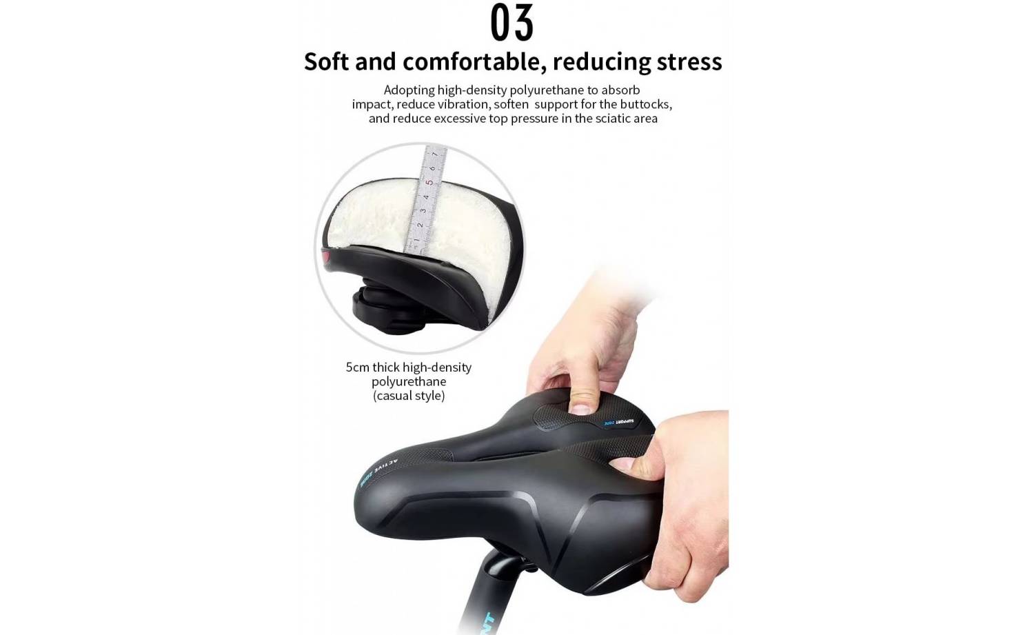 Седло Lietu Leisure O-Zone черный 4