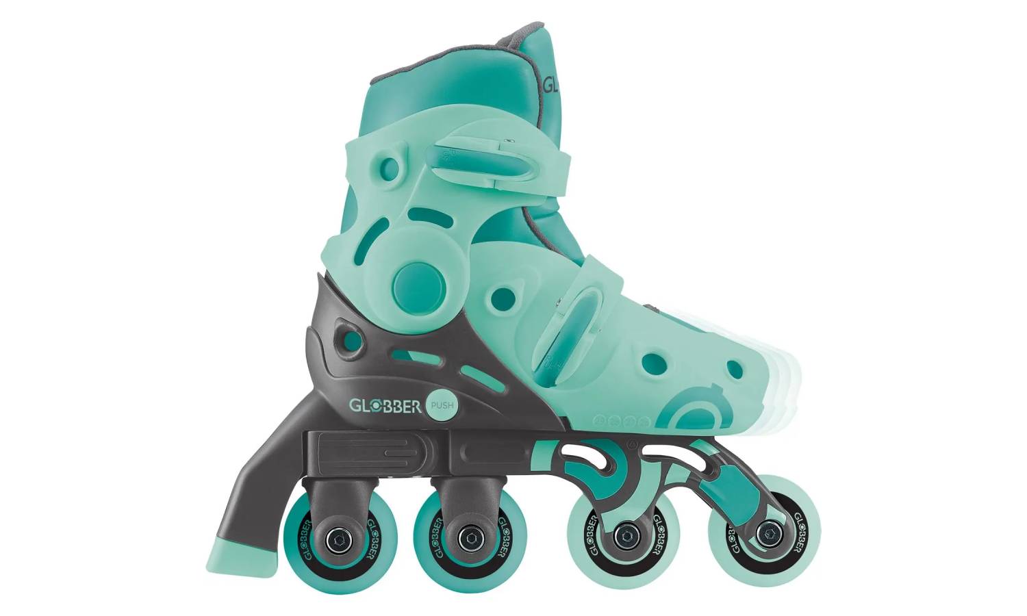 Роликовые коньки GLOBBER 2в1 мятно-зеленые размер.30-33 3