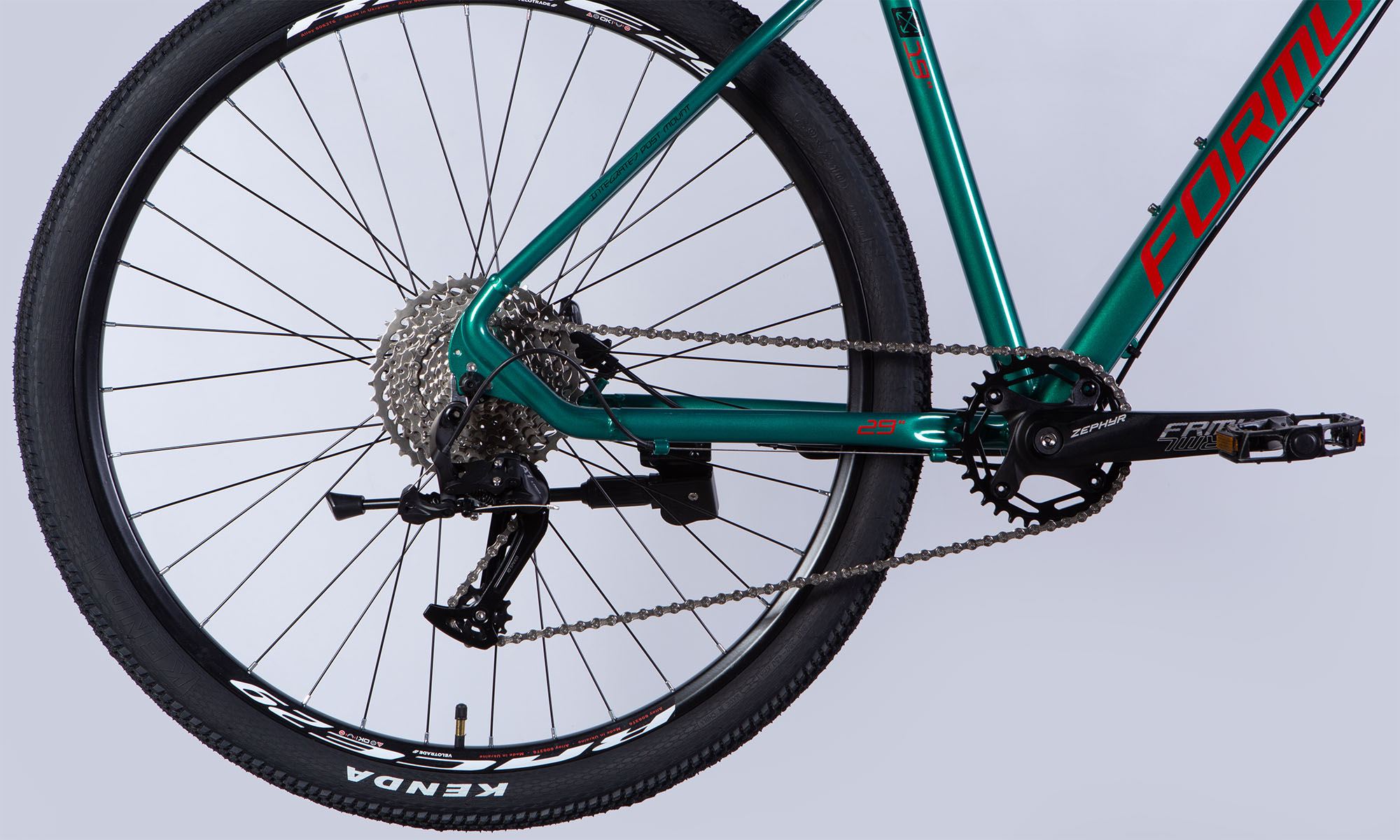 Formula ZEPHYR 1,0 HDD 29 Велосипед, розмір L, рамка 19 ", 2025, темне срібло з зеленим 5