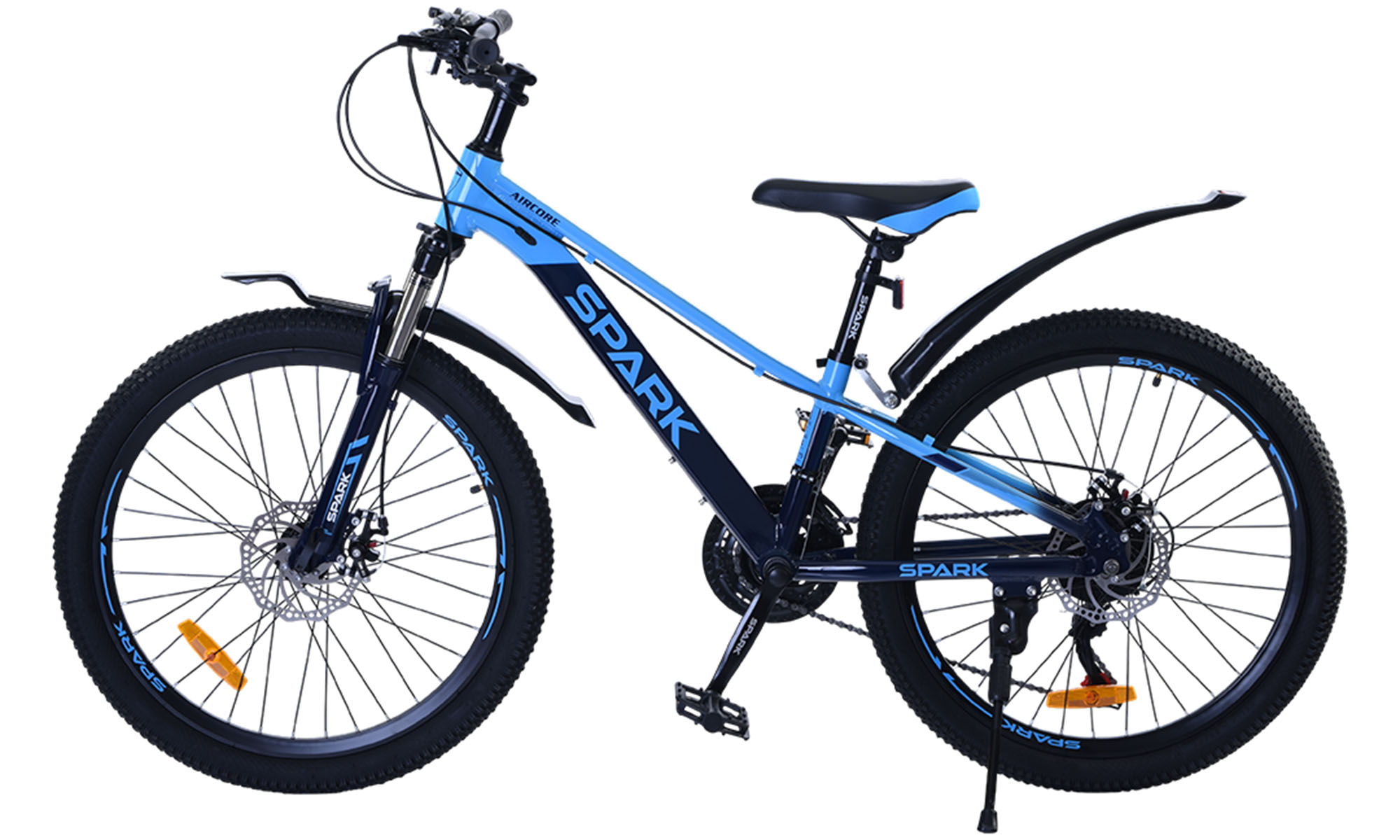 Велосипед SPARK AIRCORE 24", розмір XXS, рама 11", рік 2026, блакитний з синім 2