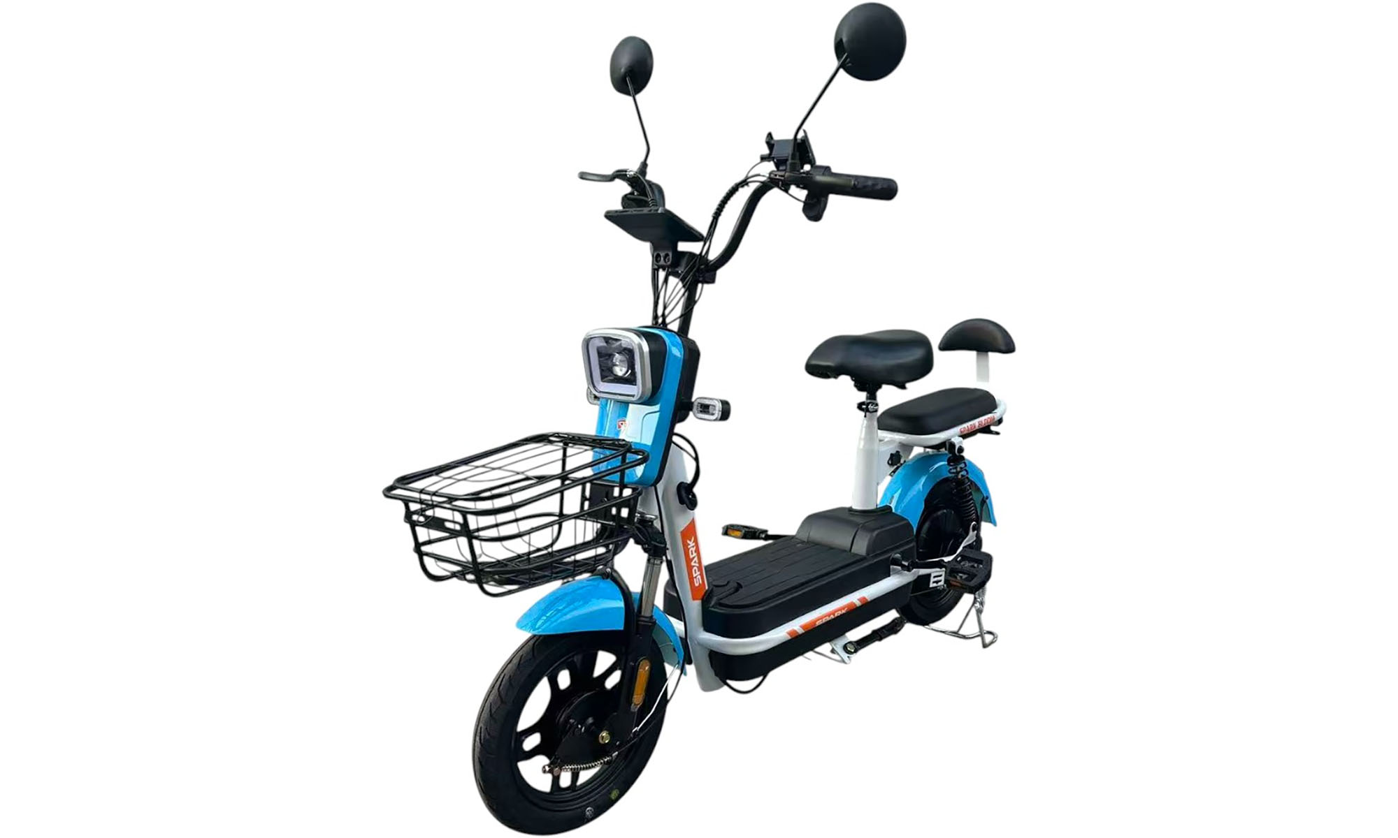 Велосипед с электромотором SPARK BLOOM 14", 48V/400W/12Ah, год 2026, Синий 3