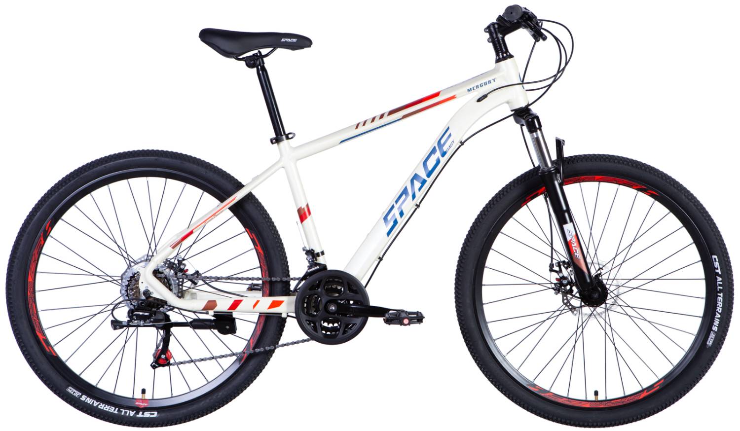 Фотографія Велосипед SPACE MERCURY 26" размер S рама 15" 2024 Бежевый
