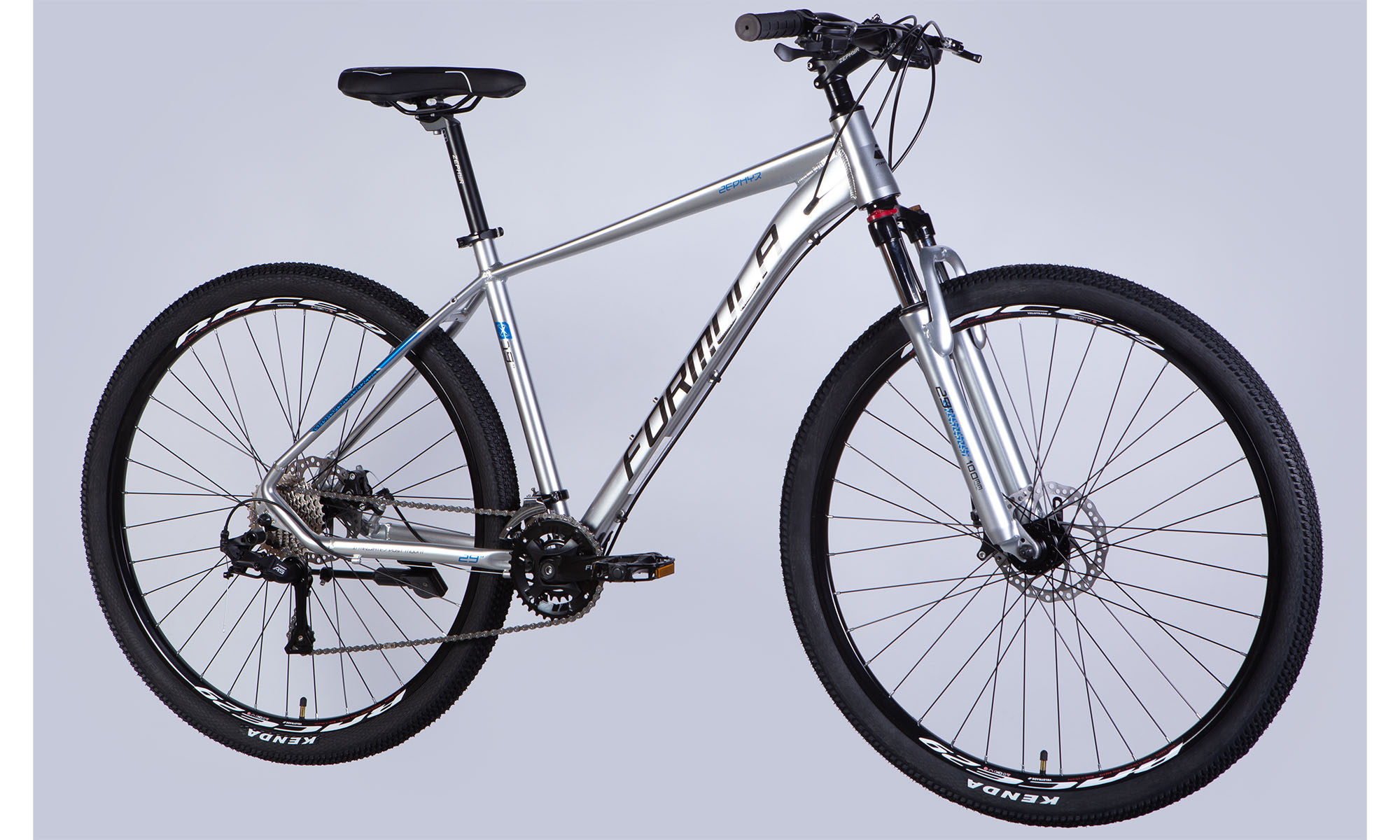 Велосипед Formula ZEPHYR 3.0 DD CS 29", размер XL, рама 21", 2025, серебристый  6