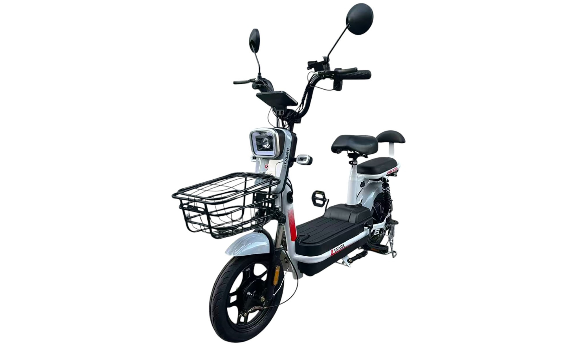 Велосипед с электромотором SPARK BUDDY 14", 48V/500W/12Ah, год 2026, Серый 2