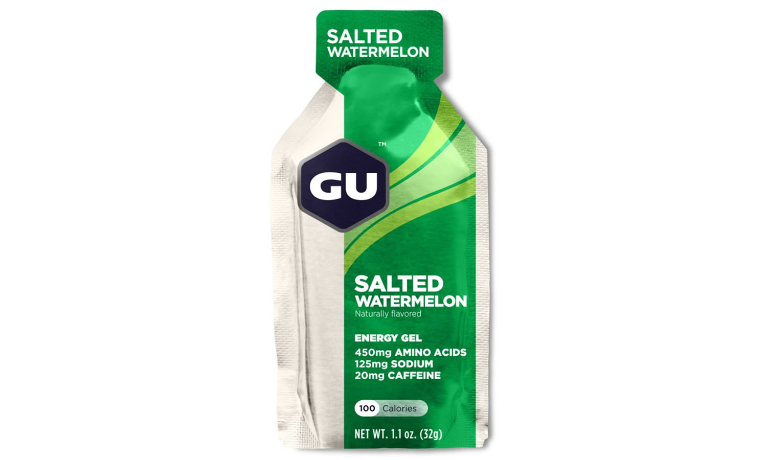 Фотография Энергетический гель GU Energy Salted Watermelon, 32 г (20 мг кофеина)