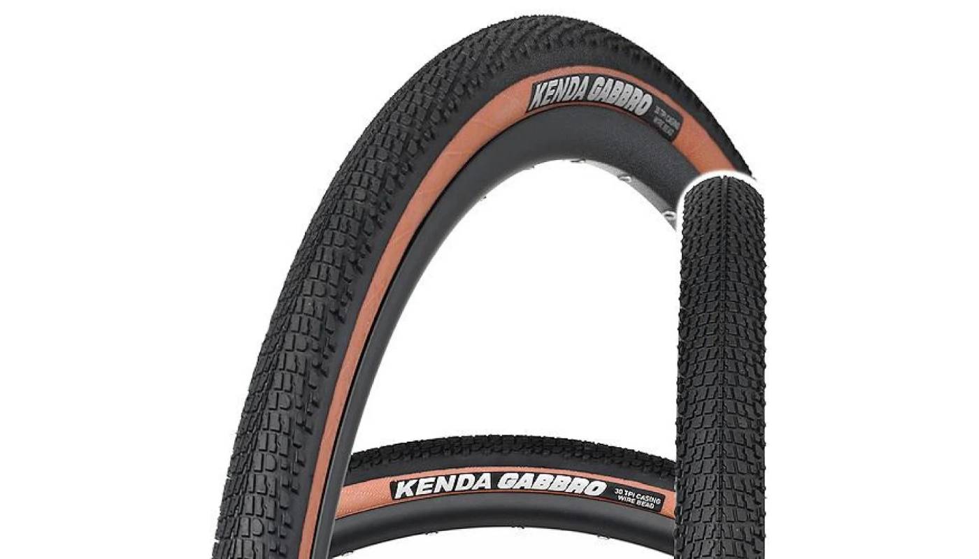 Фотография Покрышка Kenda K1266 Gabbro 700 X 40C 30TPI черный с коричневым боком