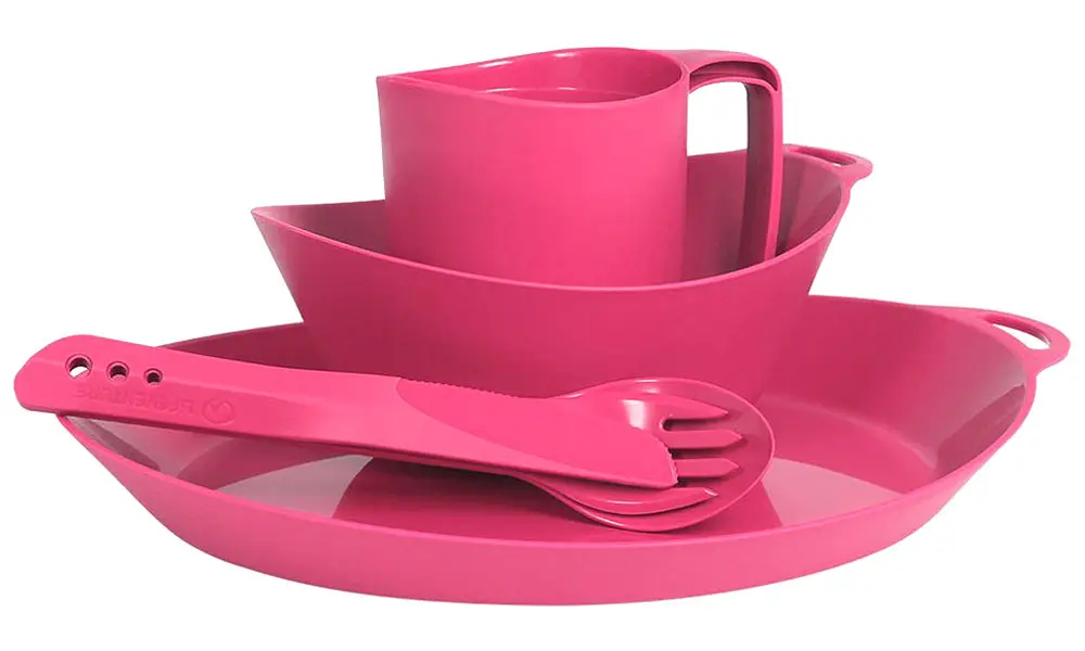 Фотографія Набір туристичний посуд Lifeventure Ellipse Camping Tableware Set pink