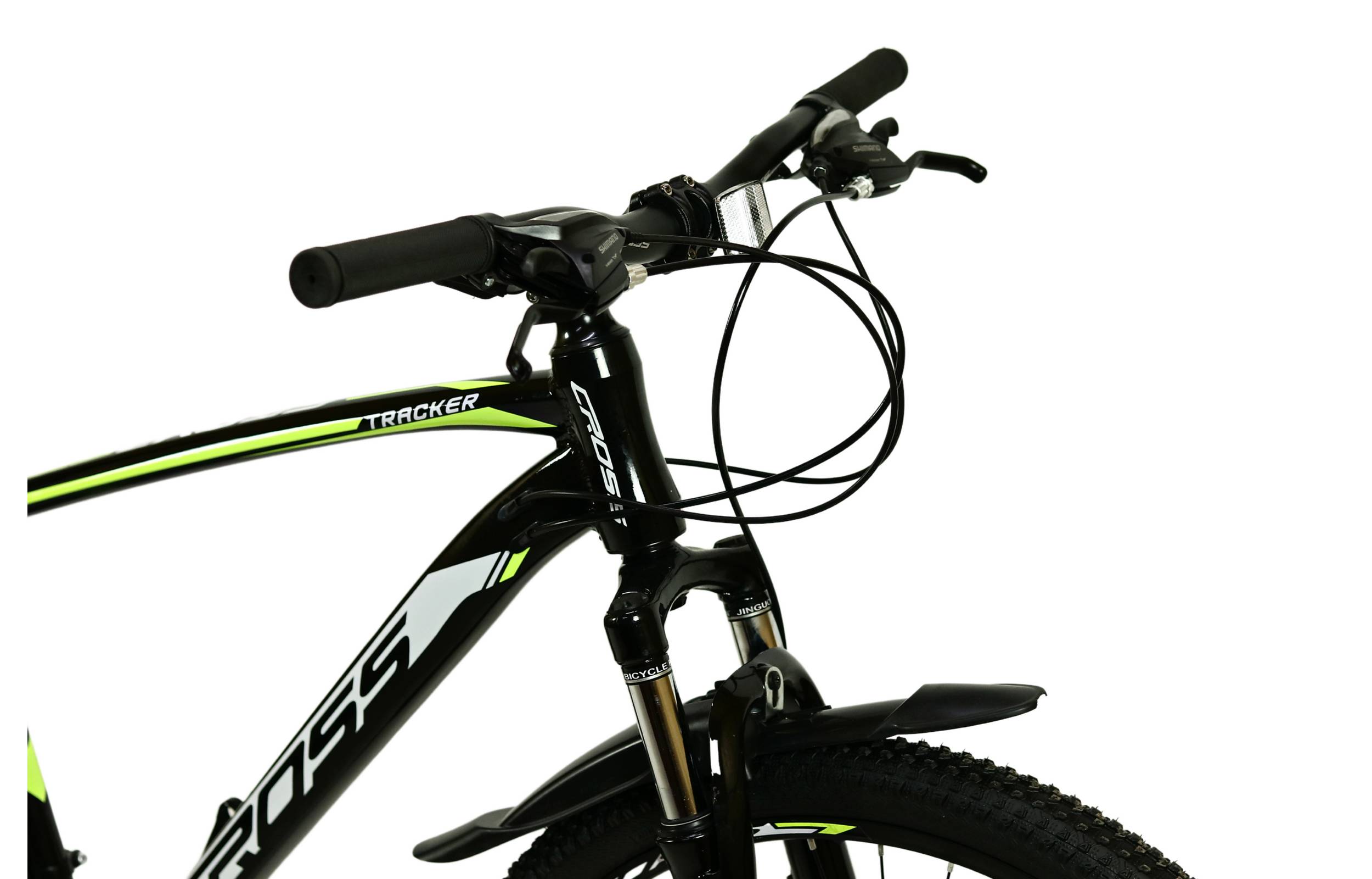 Фотографія Велосипед CROSS Tracker 26" розмір М рама 17 2022 Чорний-Жовтий 4