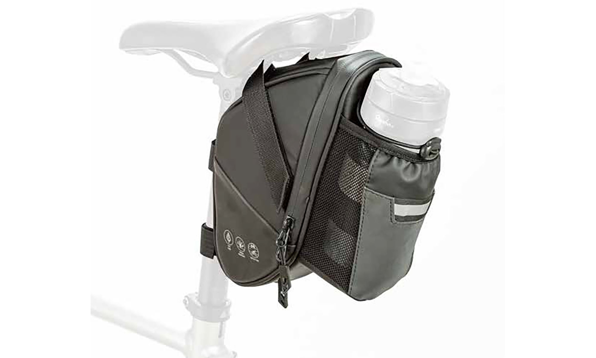 Сумка под седло ONRIDE Rail 40, объе 1,5 л, водоотталкивающая ткань, светоотражающая вставка 