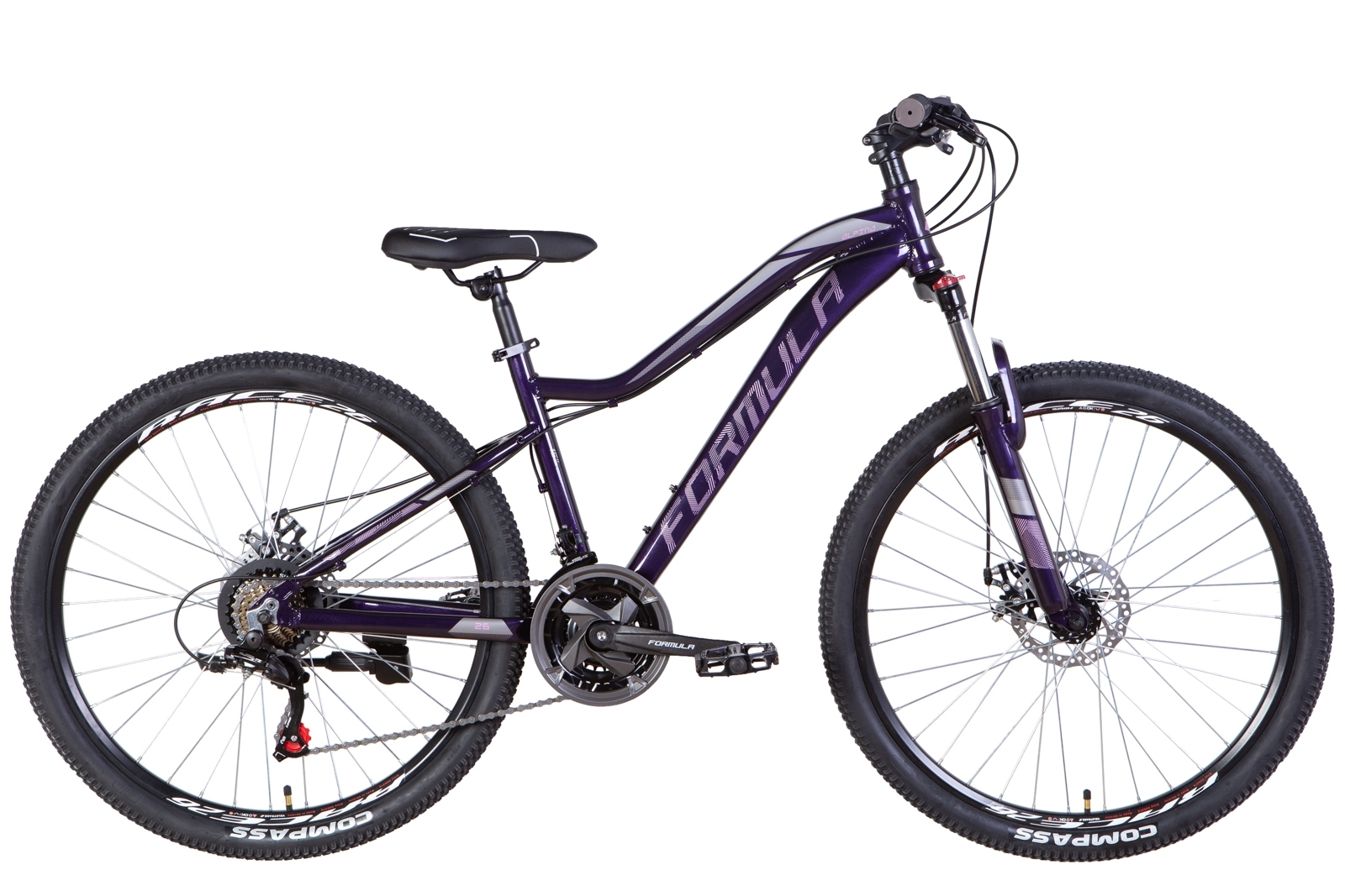 Фотография Велосипед Formula ALPINA AM DD 26" размер S рама 15 2022 Фиолетовый