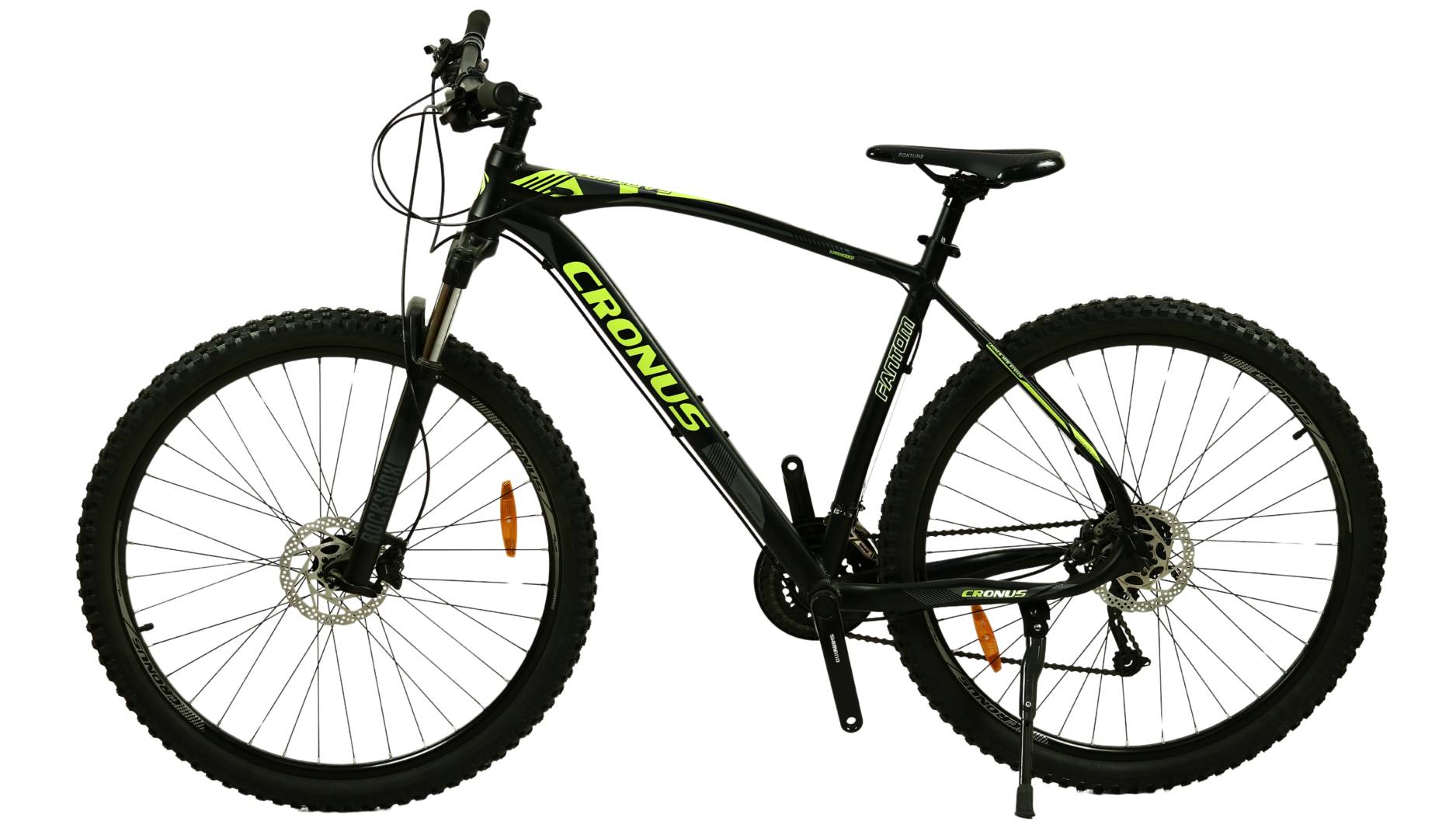 Велосипед Cronus FANTOM 29", розмір XL рама 21" (2023), Чорно-салатовий 3