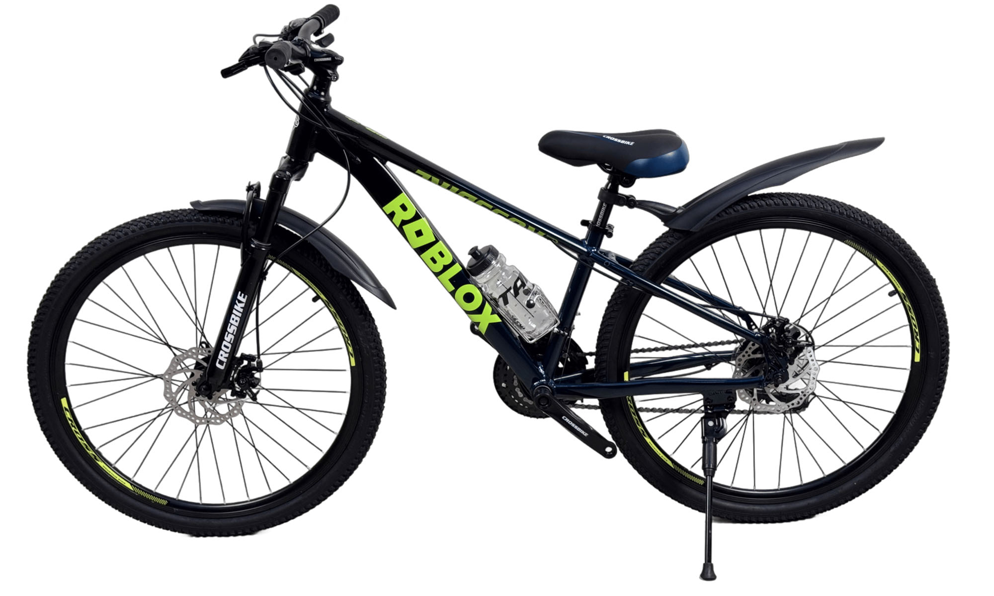 Велосипед CrossBike Roblox 26", размер XS, рама 13", год 2026, Чёрный-Зеленый 5 Велосипед CrossBike Roblox 26", размер XS, рама 13", год 2026, Чёрный-Зеленый 5