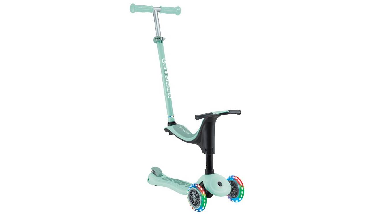 Самокат GLOBBER GO UP SPORTY со светящимися колёсами, мятно-фисташковый, 1+ 5 Самокат GLOBBER GO UP SPORTY со светящимися колёсами, мятно-фисташковый, 1+ 5